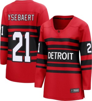 Paul Ysebaert Detroit Red Wings Men's Branded Backer T-Shirt - Ash